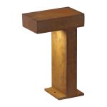 SLV Pathlight 40 Lámpara de pie Acero Oxidado 8.8W 470lm - 830 Luz Cálida | Al Aire Libre - IP55
