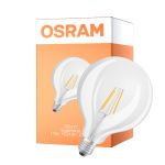 Osram LED Superstar E27 Globe G125 Con Filamento Clara 11W 1521lm - 927 Luz Muy Cálida | Mejor Reproducción De Color - Reemplazo 100W