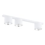 Emibig Luz de techo Nano Acero Blanco | Apta para 3x GU10 (AR111) - Max 12W