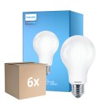Multipack 6x Philips Corepro LED Bulbo E27 Pera Mate 17.5W 2452lm - 840 Blanco Frio | Reemplazo 150W