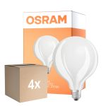 Multipack 4x Osram Retrofit LED E27 Globe con Filamento Mate 11W 1521lm - 827 Luz muy Cálida | Reemplazo 100W