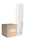 Multipack 10x Philips CorePro PL-C LED 5.5W 600lm - 830 Luz Cálida | 4-Pines - Reemplazo 13W