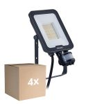 Multipack 4x Philips Proyector LED Ledinaire BVP167 30W 3600lm 110D - 830-840-865 CCT | IP65 - Sensor de Movimiento y Luz - Simétrico