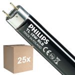 Multipack 25x Philips MASTER TL-D 18W - Blacklight Azul | 60cm