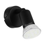 Eglo Luz De Pared Buzz-LED Acero Negro 2.8W 250lm - 830 Luz Cálida | IP20 - Incl. 1x GU10