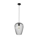 Eglo Colgante De Luz Newtown Acero Negro | IP20 - Apta para 1x E27 