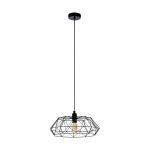 Eglo Colgante De Luz Carlton 2 Acero Negro | IP20 - Apta para 1x E27 