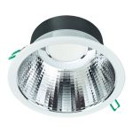 Philips Downlight LED Coreline DN142B Aluminium Blanco 11W 1200lm 60D - 830 Luz Cálida | Recorte 155mm - IP54 - UGR<19
