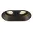 SLV Horn Doble Foco Aluminium Negro | Apta para 2x GU10 
