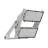 Ledvance Proyector LED Max Aluminium Gris 900W 169600lm 65x120D - 740 Blanco Frio | IP66 - Asimétrico