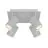 Nordlux Frida 4-Foco Metal Blanco | Apta para 4x GU10