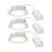 Multipack 3x Nordlux Downlight Olea Blanco 4.4W 345lm 110D - 930 | 68mm - IP65 - Mejor Reproducción De Color