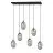 Emibig Colgante De Luz Astral Acero Negro | Apta para 6x E14 - Max 10W