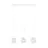 Emibig Colgante De Luz Glam Acero Blanco | Apta para 3x E14 - Max 10W