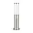 Eglo Lámpara de pedestal Helsinki Acero Inoxidable | IP44 - Apta para 1x E27 - Sensor De Movimiento