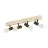 Eglo Luz de techo Townshend 3 Madera Acero Negro | IP20 - Apta para 4x E27 