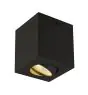 SLV Triledo Luz de techo Aluminium Negro Cuadrado 7.6W 640lm 38D - 830 Luz Cálida
