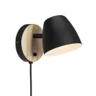 Nordlux Theo Luz De Pared Metal y Madera Negro | Apta para GU10