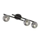 Emibig Luz de techo Kairo Acero Negro | Apta para 3x E14 - Max 10W