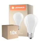 Multipack 10x Ledvance Classic LED E27 Pera con Filamento Mate 17W 2452lm - 827 Luz muy Cálida | Reemplazo 150W