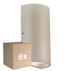 Multipack 6x Nordlux Rold Luz De Pared Metal Marrón Up & Down 10.5W 350lm - 830 Luz Cálida