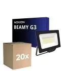 Multipack 20x Noxion Proyector LED Beamy G3.1 Negro 50W 5500lm 110D - 840 Blanco Frio | IP65 - Simétrico 