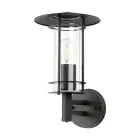 Eglo Luz De Pared Lisio 1 Acero Inoxidable Negro | IP44 - Apta para 1x E27