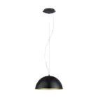 Eglo Colgante De Luz Gaeta 1 Acero Negro Oro | IP20 - Apta para 1x E27 
